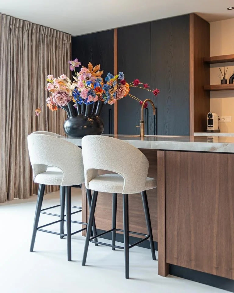 Barstol Savoy Vit Bouclé