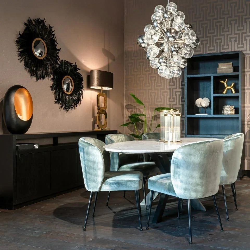 Byrå Oakura 4-dörrar (Svart)