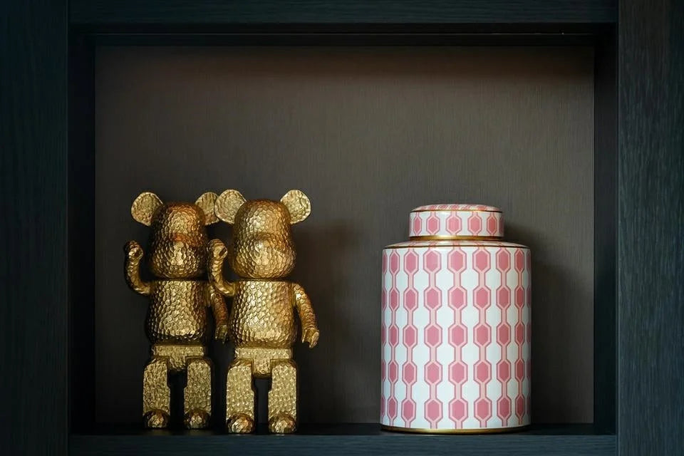 Figur Bear standing (Guld)