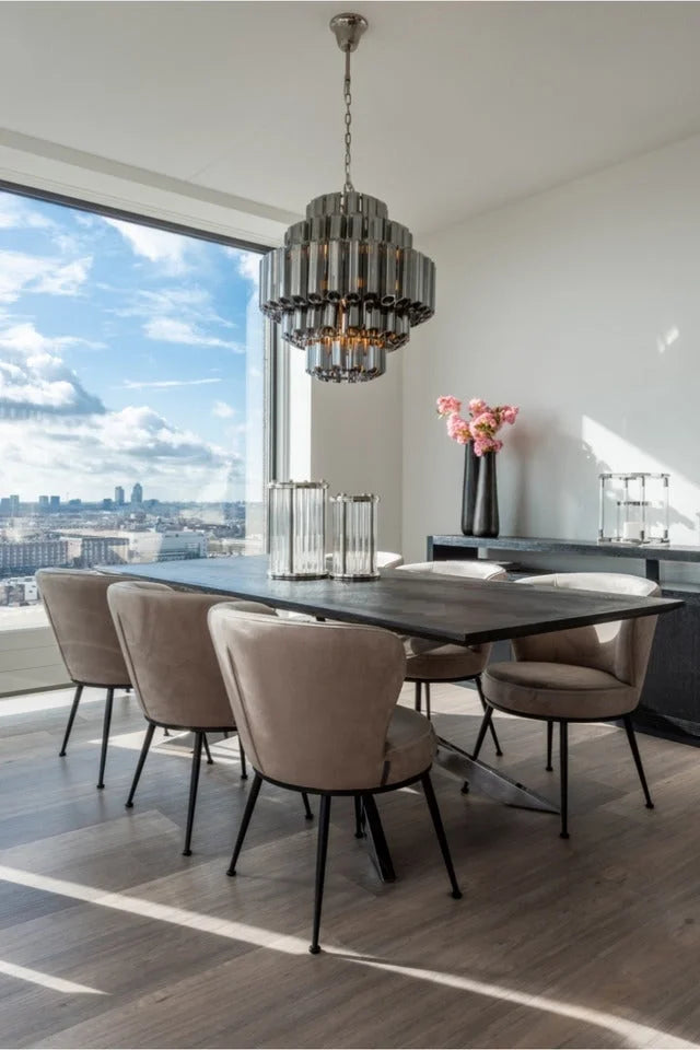 Ljuslykta RICHMOND - EADEN, silver/transparent