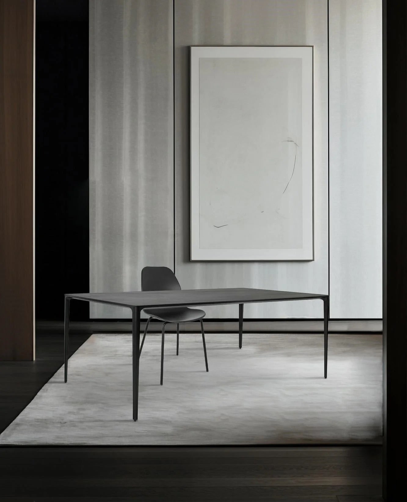 Matbord - SLIM 180 svart