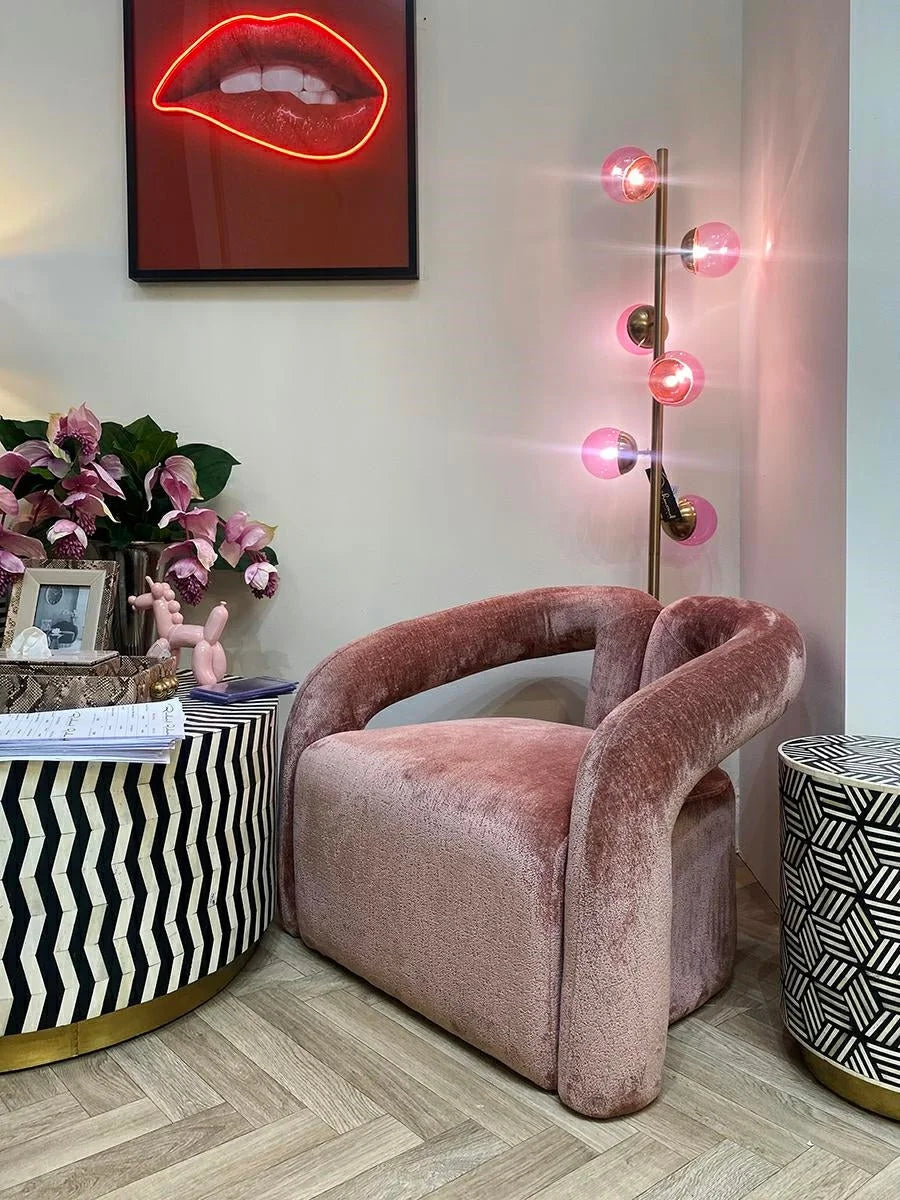 RICHMOND golvlampa ZOLA rosa