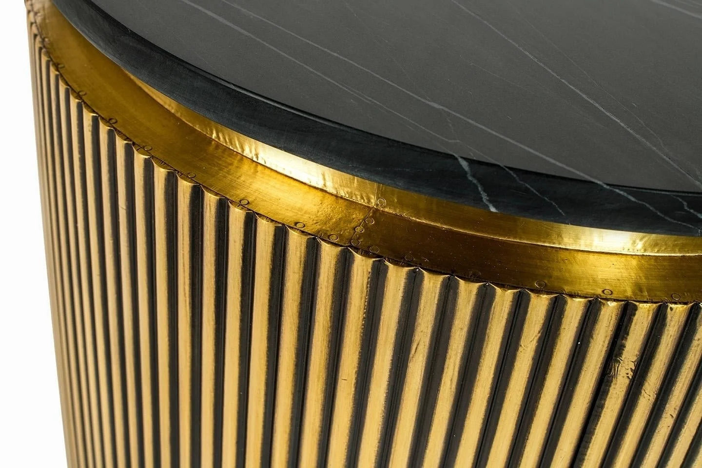 Sidobord Ironville 50Ø (Guld)