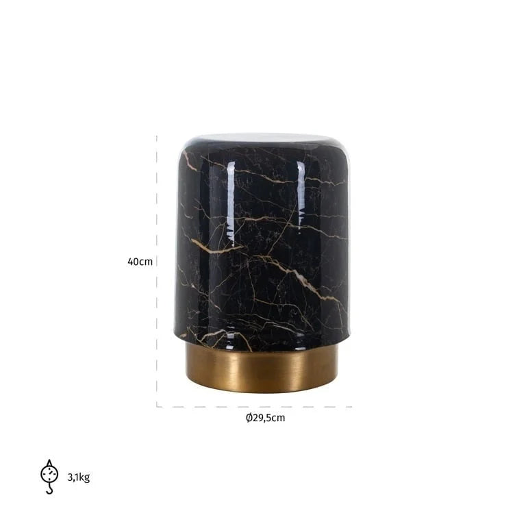 Sidobord RICHMOND - LILOU, svart