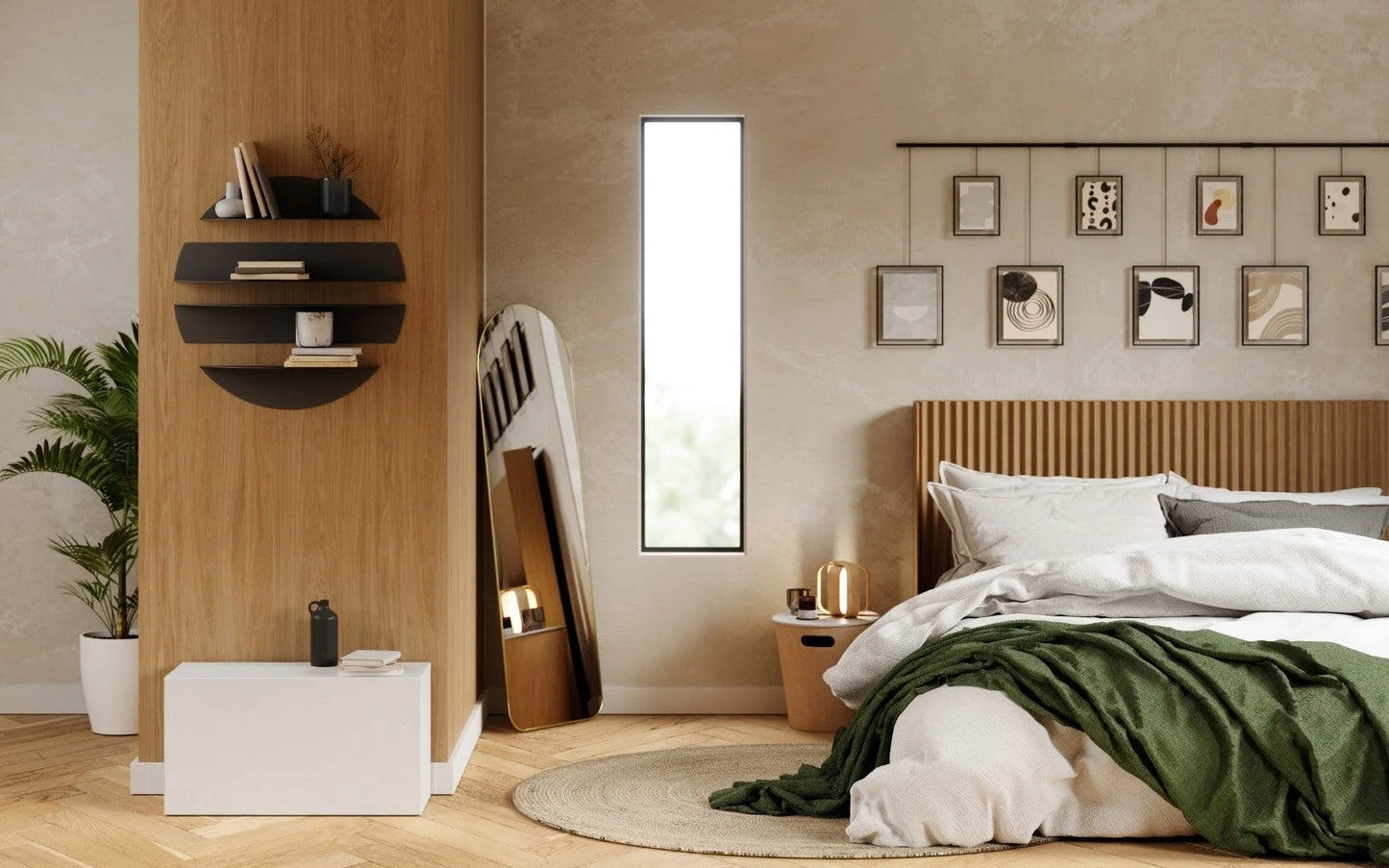 Spegel UMBRA - HUBBA 51 x 157 cm, guld