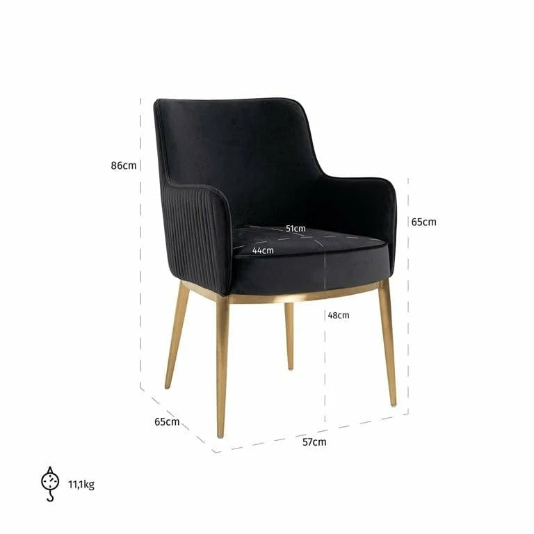 Stol Breeze Antracit