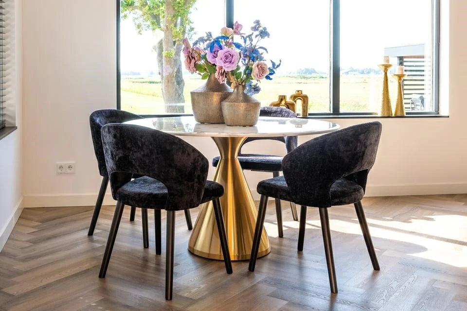 Stol Savoy Svart Chenille