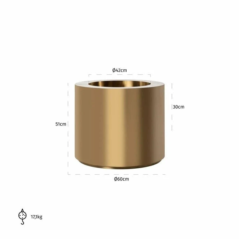 Stor Kruka Donna 60Ø (Guld)