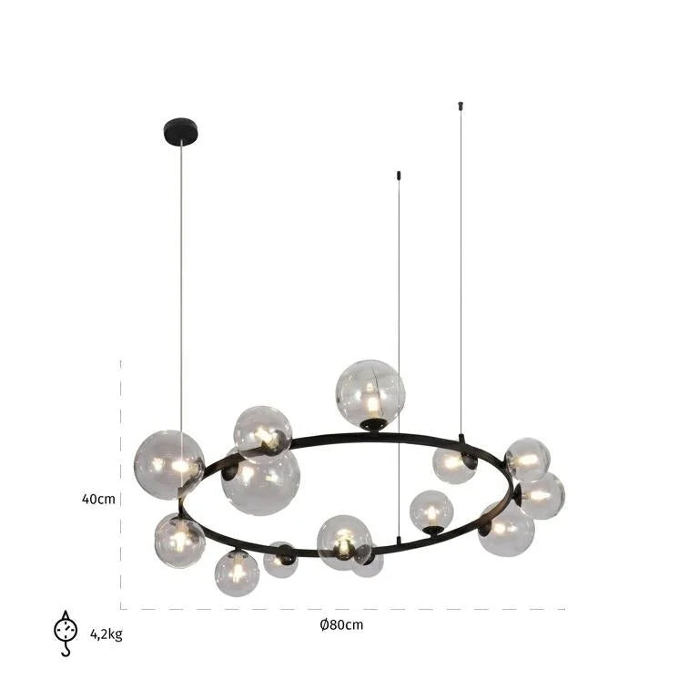 Taklampa Joney black (Svart)