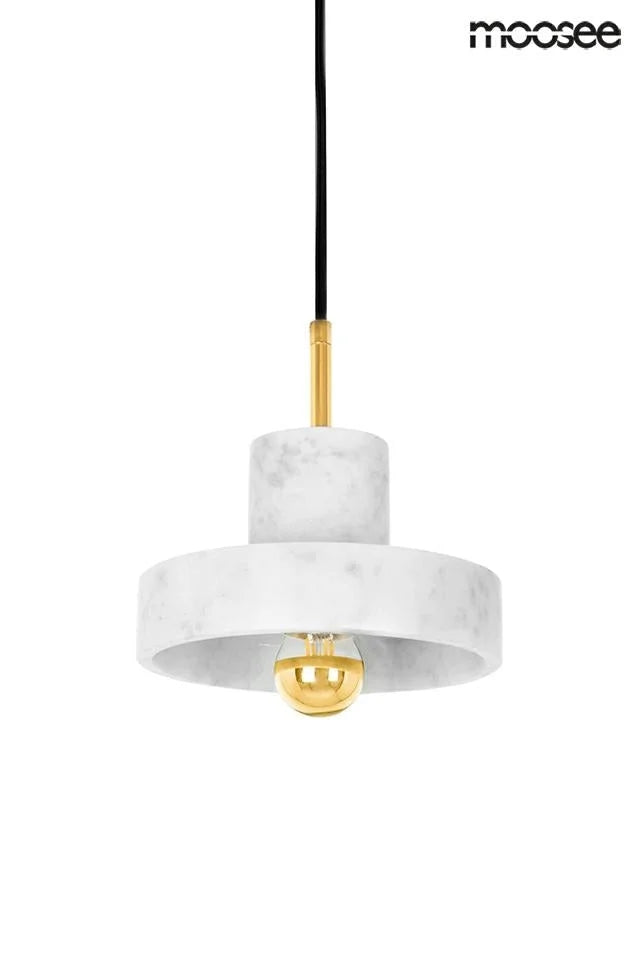 Taklampa MOOSEE - ARCO 20 vit/marmor