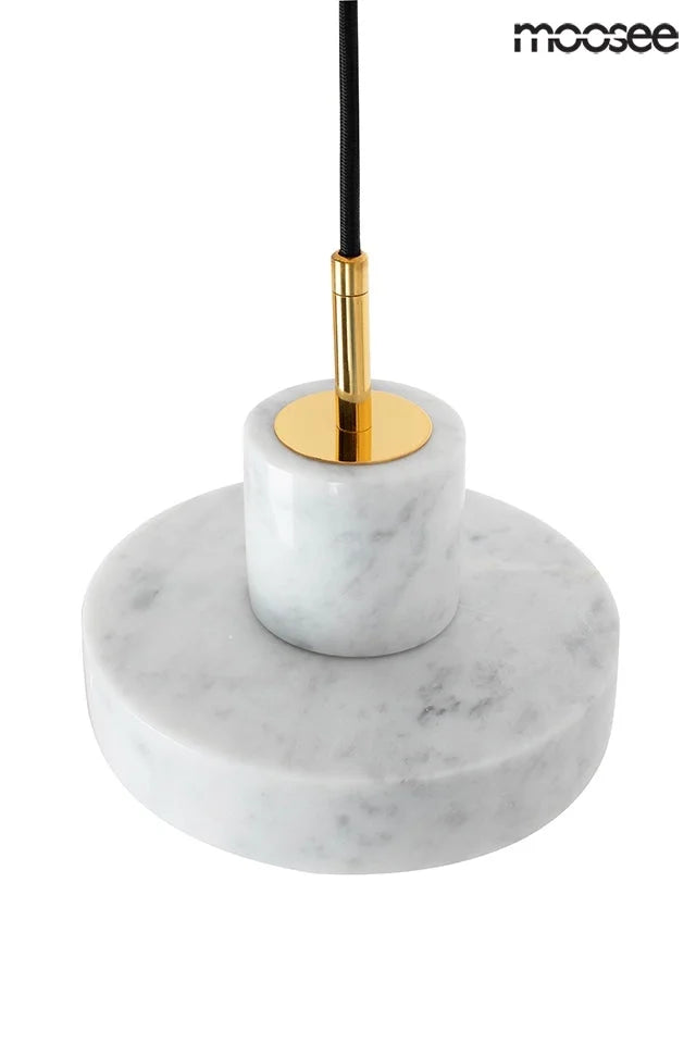 Taklampa MOOSEE - ARCO 20 vit/marmor