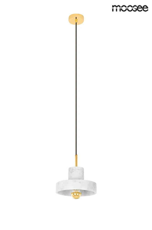 Taklampa MOOSEE - ARCO 20 vit/marmor
