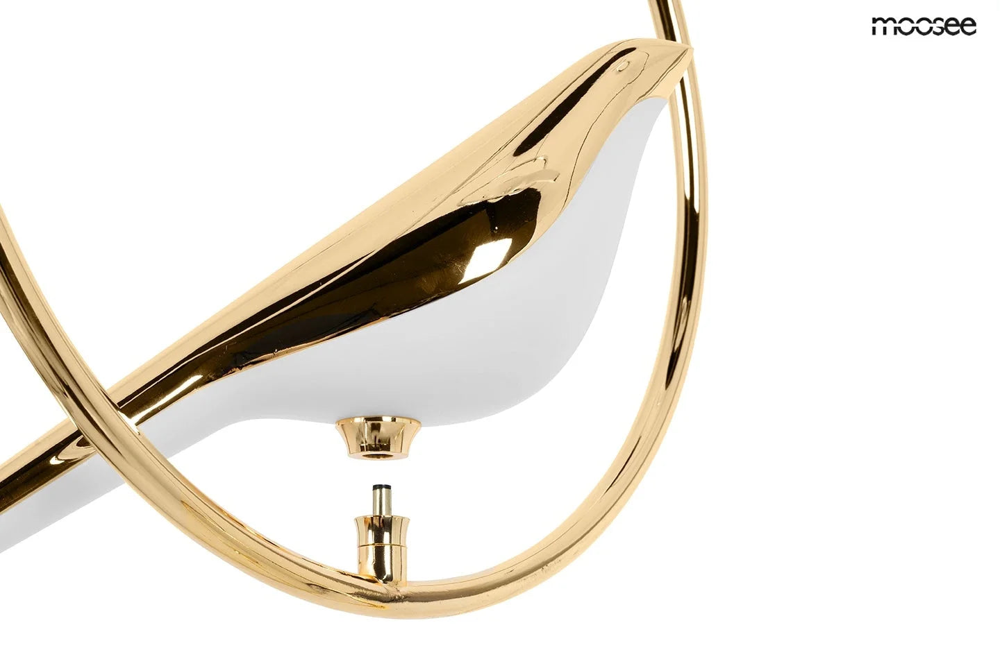 Taklampa MOOSEE - BIRD DISC guld