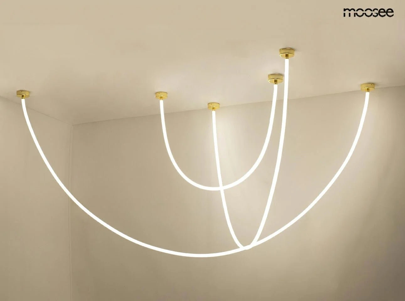 Taklampa MOOSEE - LASSO 500, guld