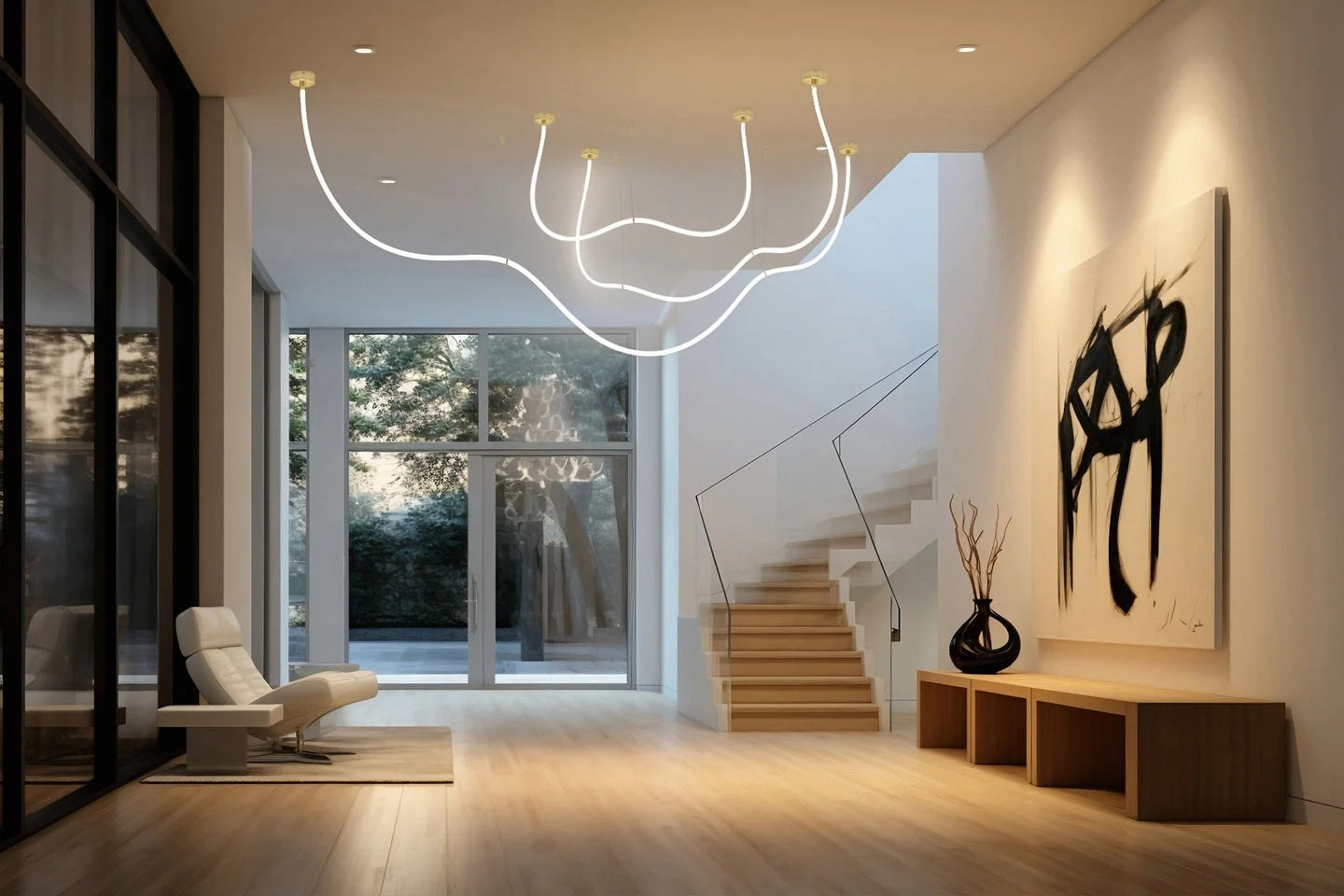 Taklampa MOOSEE - LASSO 500, guld