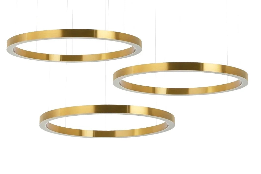Taklampa - RING 100 + 100 + 100, guld