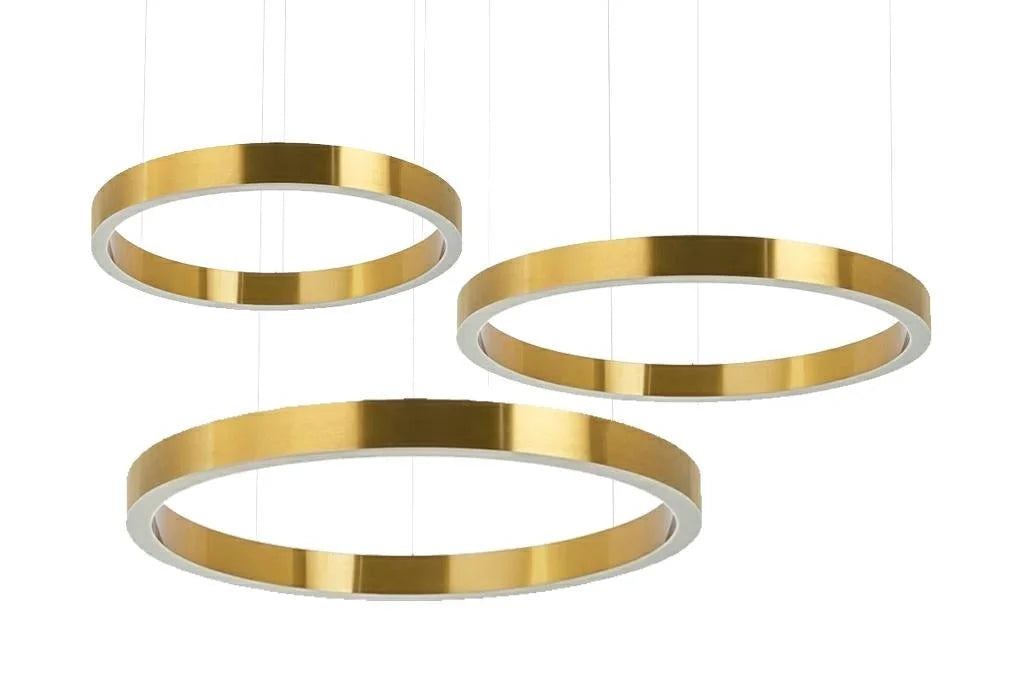 Taklampa - RING 40 + 60 + 80, guld