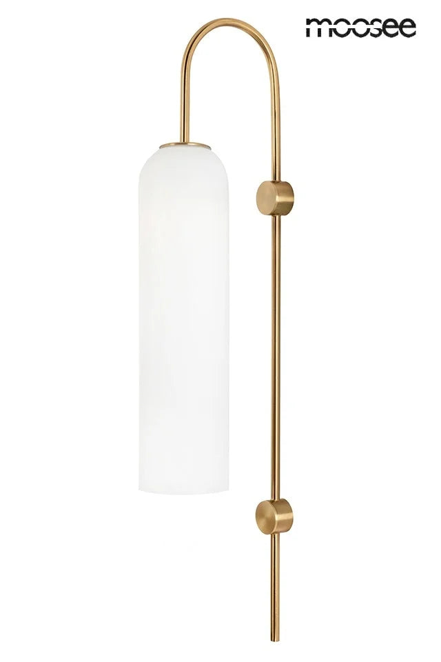 Vägglampa MOOSEE - SLACK vit/guld