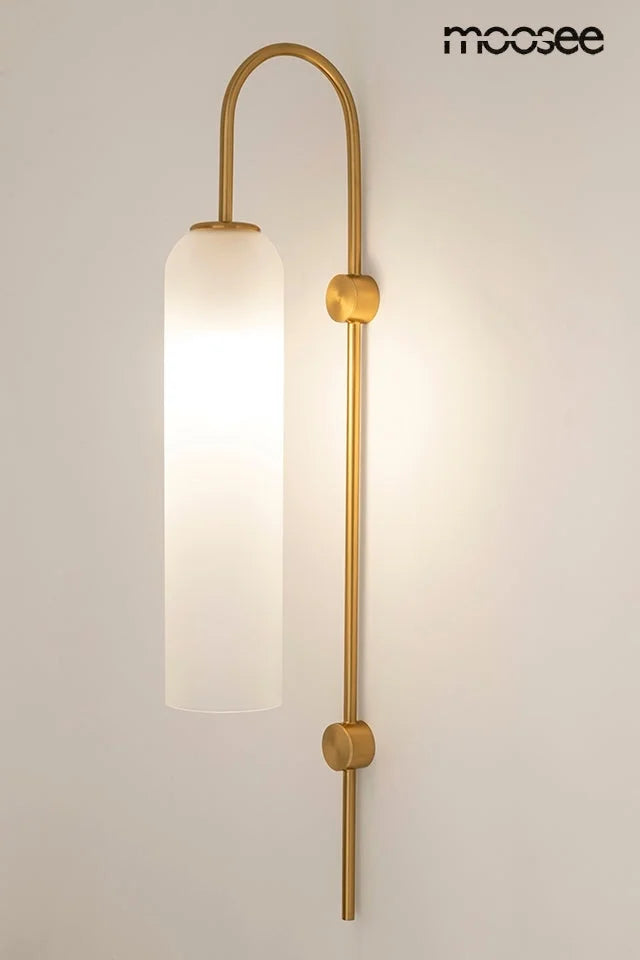 Vägglampa MOOSEE - SLACK vit/guld