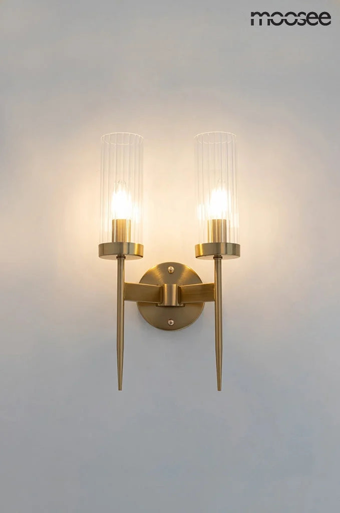 Vägglampa MOOSEE - TORCH TWIN, guld