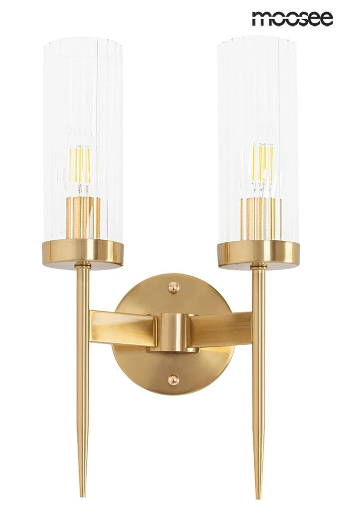 Vägglampa MOOSEE - TORCH TWIN, guld