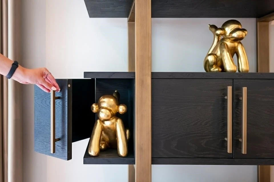 Vitrinskåp Cambon 4-dörrar 4-shelves (Dark coffee)