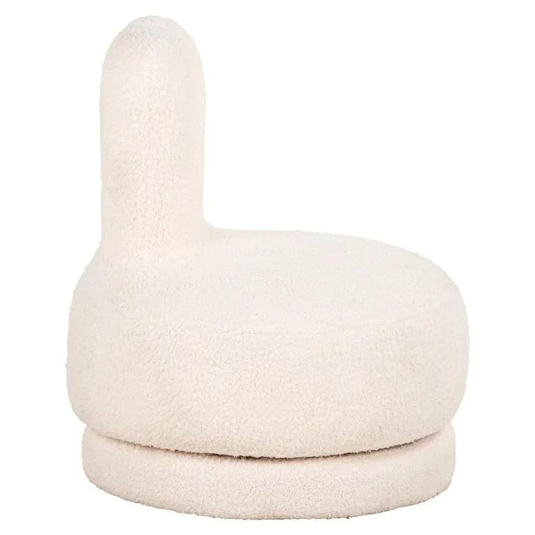 Barnfåtölj Bunny Teddy Vit