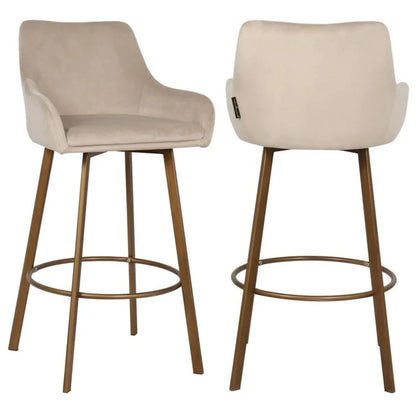 Barstol Cressida Hög khaki (set om 2)