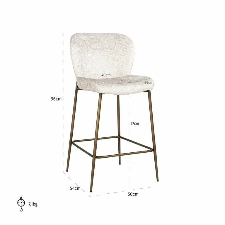 Barstol Darby Cream