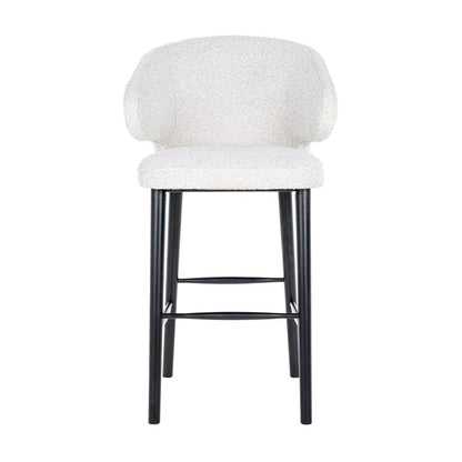 Barstol Indigo Vit Bouclé