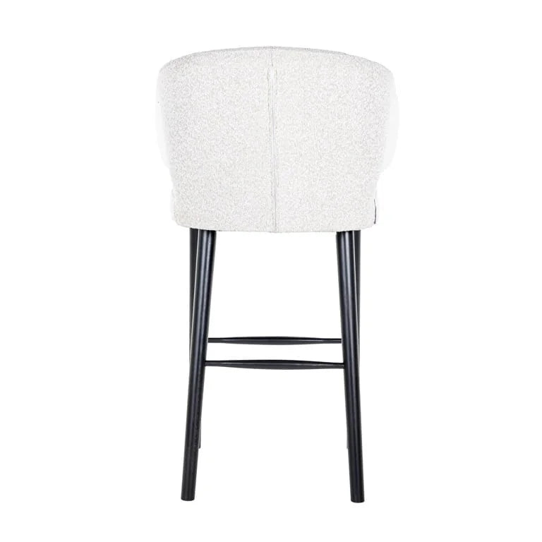 Barstol Indigo Vit Bouclé