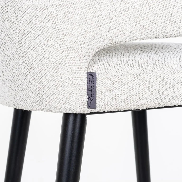 Barstol Indigo Vit Bouclé