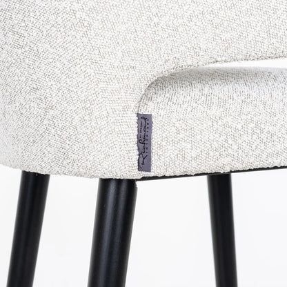 Barstol Indigo Vit Bouclé