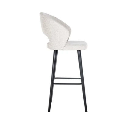 Barstol Savoy vit bouclé