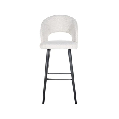 Barstol Savoy vit bouclé