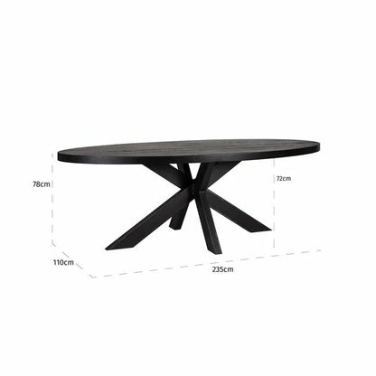 Bordsskiva Watson oval 235 (Svart)