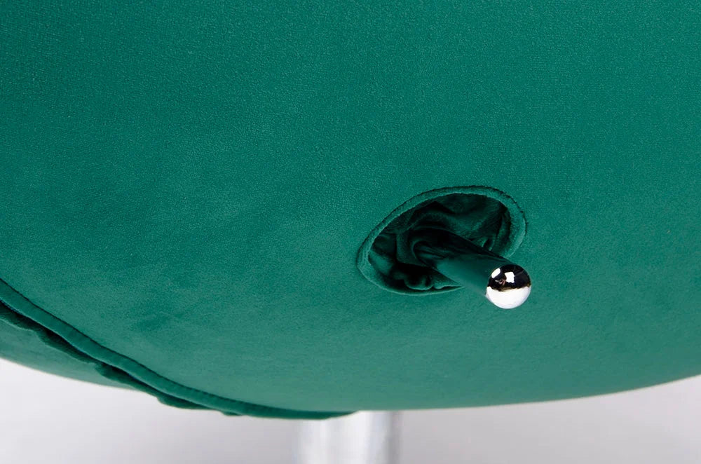 Fåtölj - EGG WIDE VELVET, smaragd