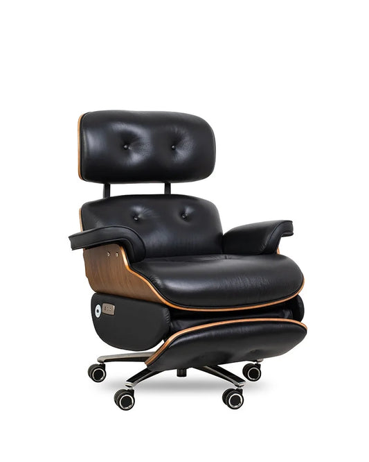 FÅTÖLJ LOUNGE AUTOMATISK SVART