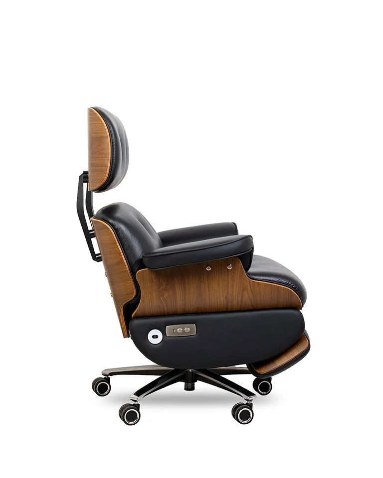 FÅTÖLJ LOUNGE AUTOMATISK SVART