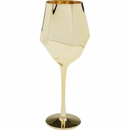 KARE komplett 4 vinglas DIAMOND 660 ml guld