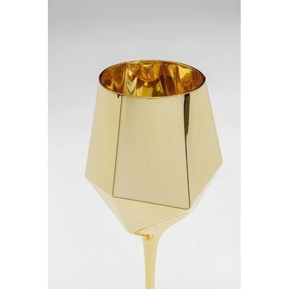 KARE komplett 4 vinglas DIAMOND 660 ml guld