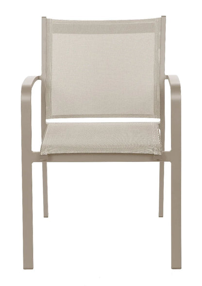 Krzesło ogrodowe Faro beżowe 57x63x83cm Miloo Home