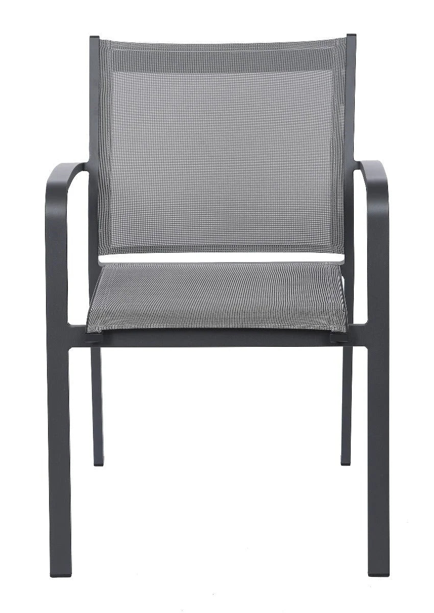 Krzesło ogrodowe Faro szare 57x63x83cm Miloo Home