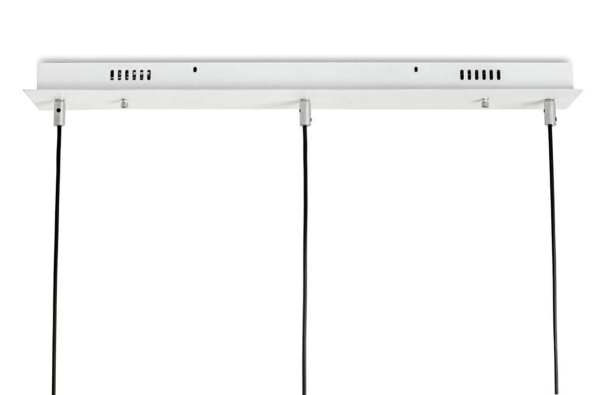 Pendellampa CAPRI LINE 3 guld / vit - 180 LED, aluminium, glas
