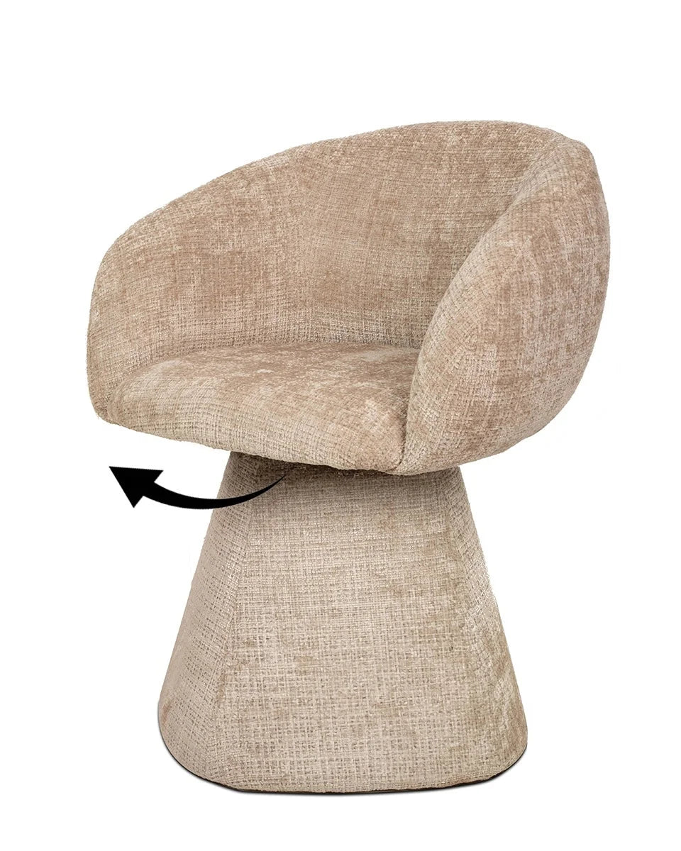 MaMaison stol PEDRA beige