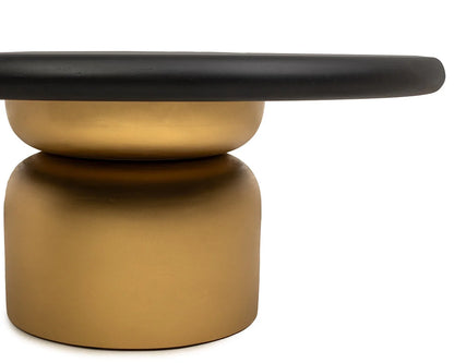MaMaison soffbord LEONARDO Svart/Guld