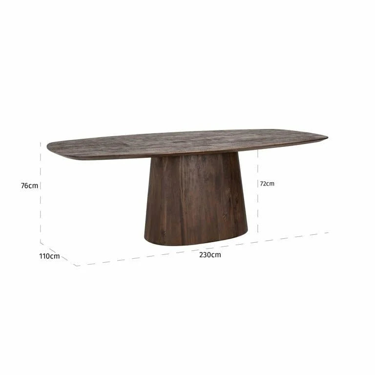Matbord Alix oval 230 (Mango)