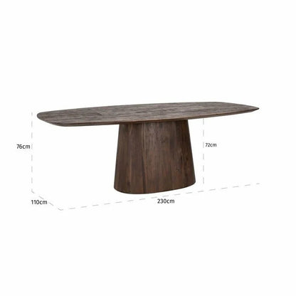 Matbord Alix oval 230 (Mango)
