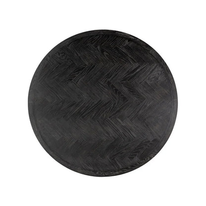 Matbord Blackbone brass 140Ø (Black rustic)