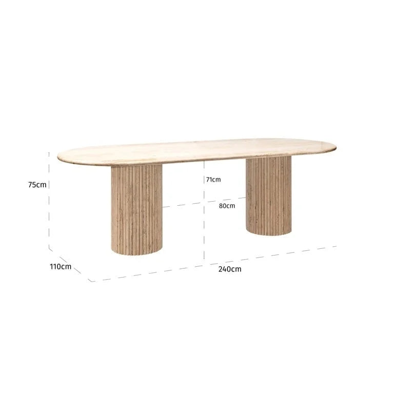 Matbord La Cantera Ovalt 240